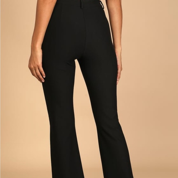 SOLD 🚫🚫🚫 Lulus stylish black pants - Picture 2 of 4